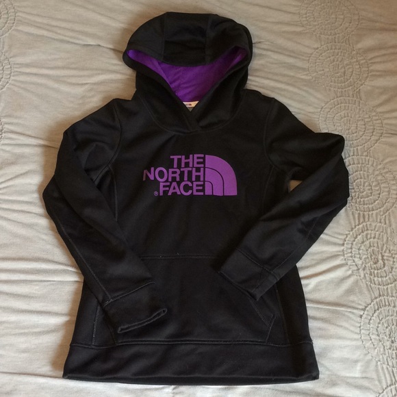 purple north face jumper